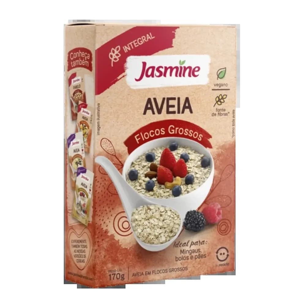 Aveia integral flocos grossos jasmine 170g