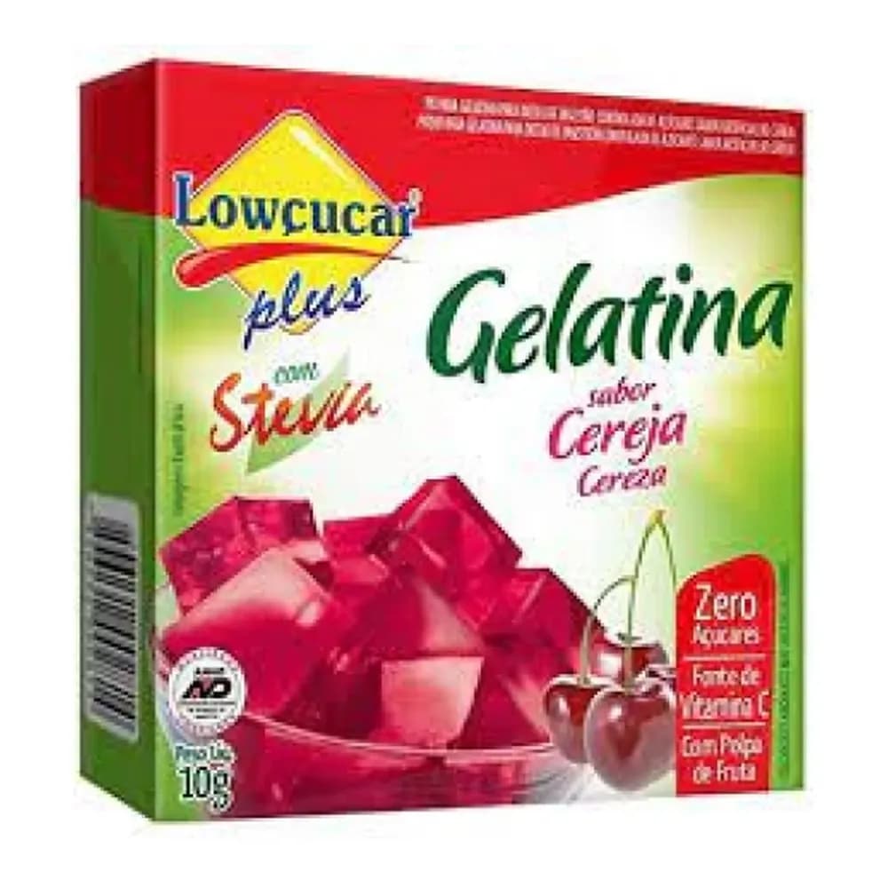 Gelatina em po steva plus zero cereja 10g