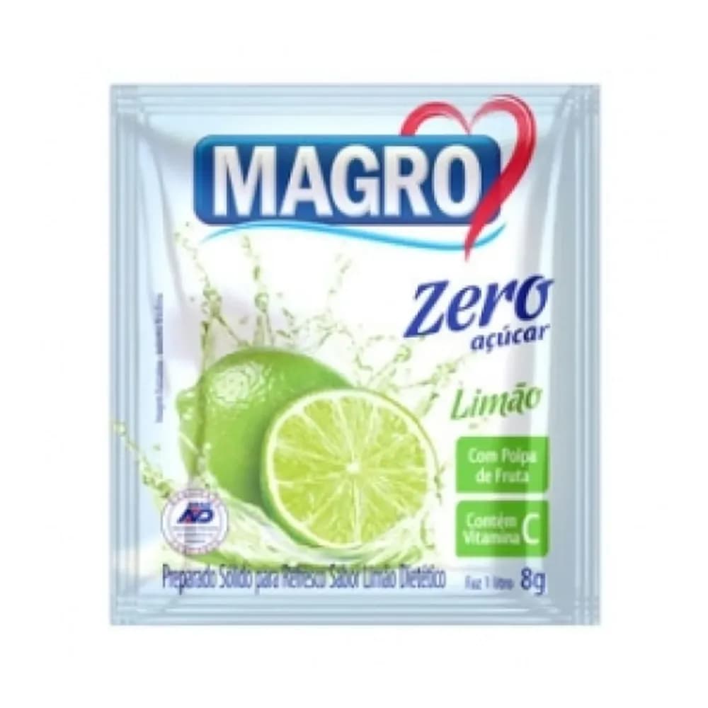 Refresco magro sabor limao zero acucares 8g