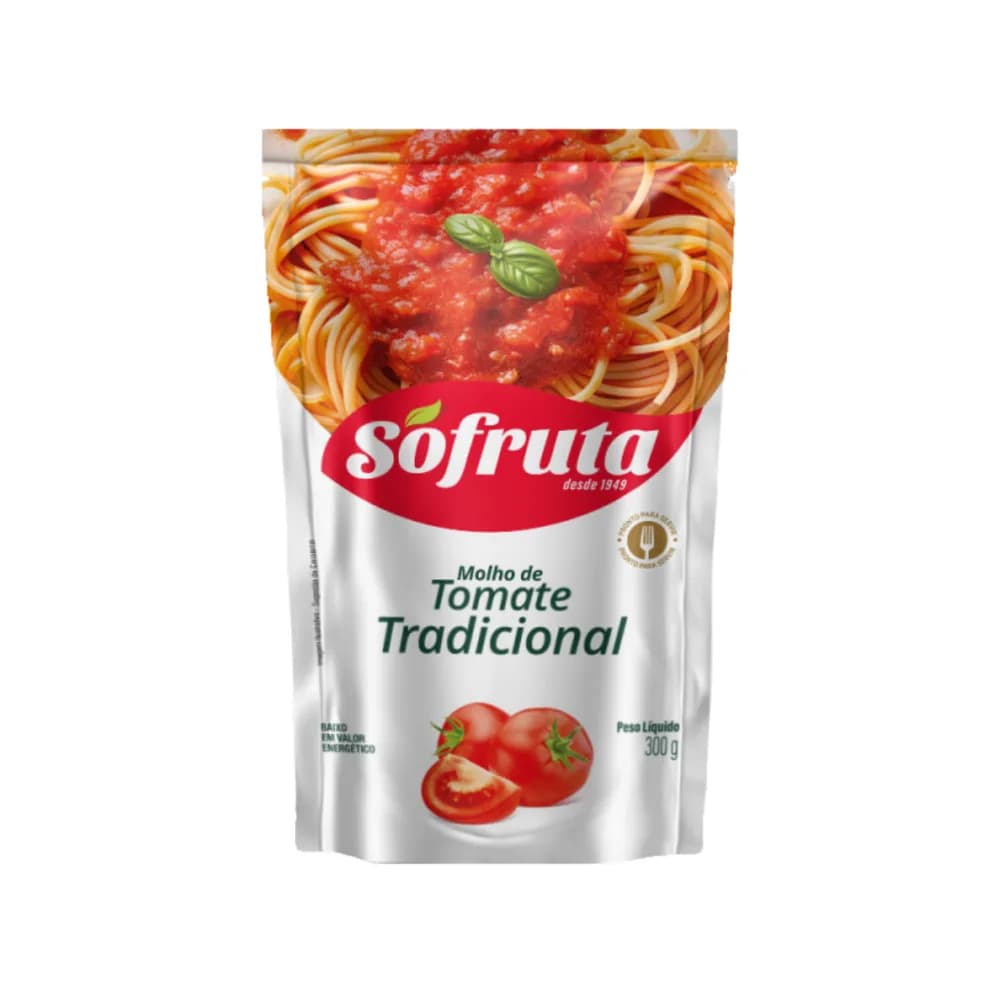 Molho de tomate refogado tradicional sofruta 300g