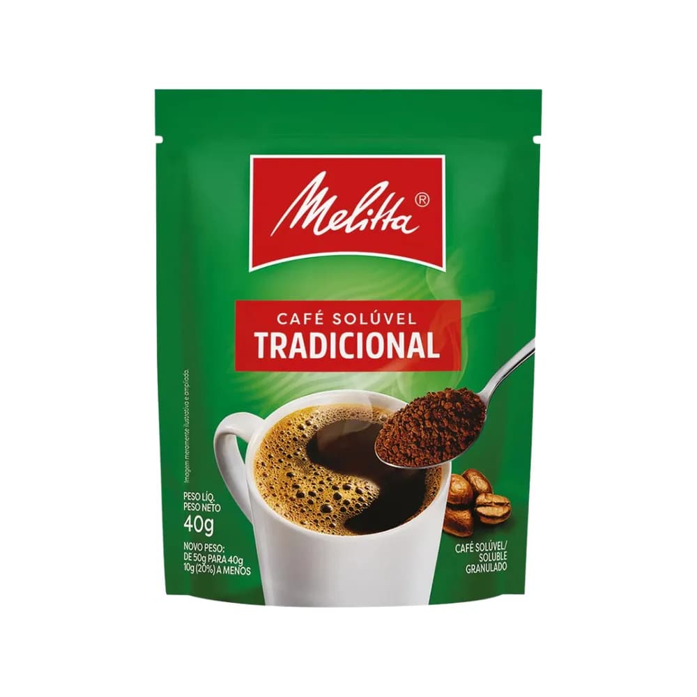 Cafe soluvel granulado tradicional melitta 40g