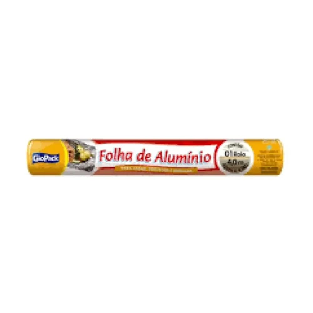 Papel aluminio giopack 45cm embalagem 4m