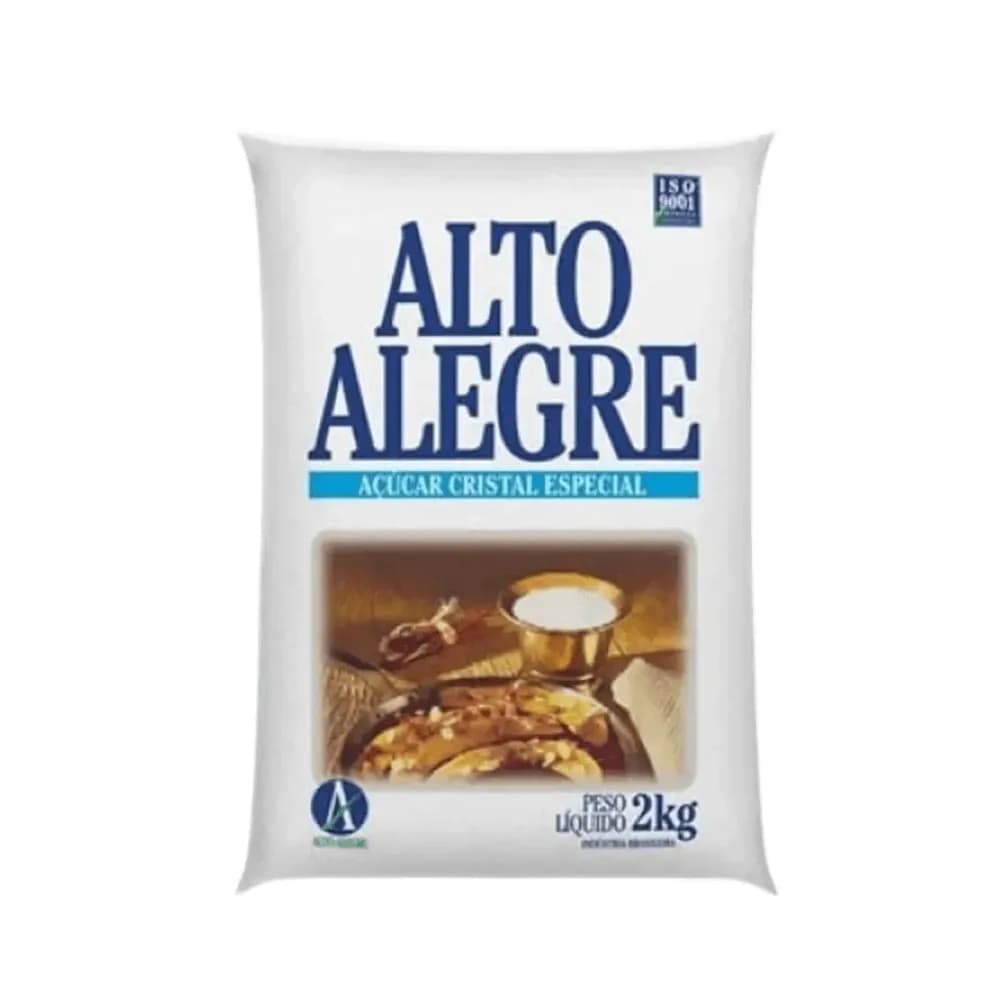 Acucar cristal alto alegre pacote 2kg