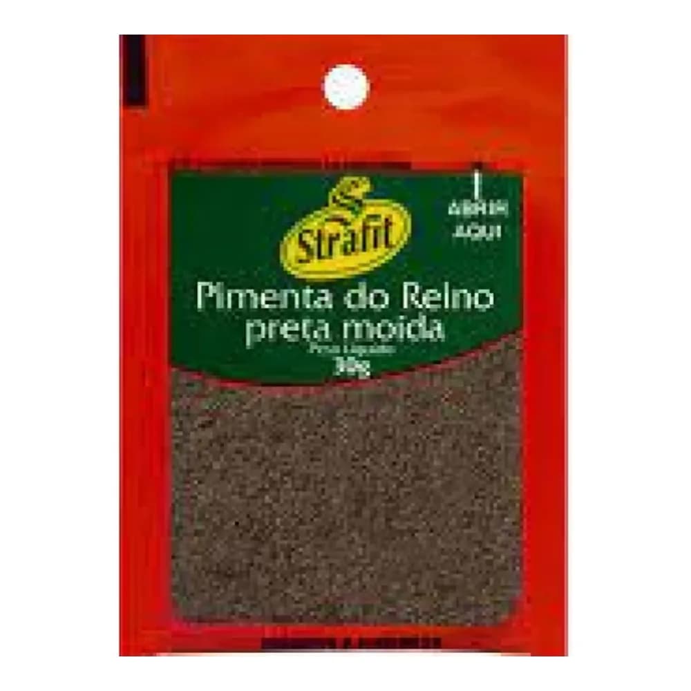Pimenta do reino 30g sh strafit preta moida