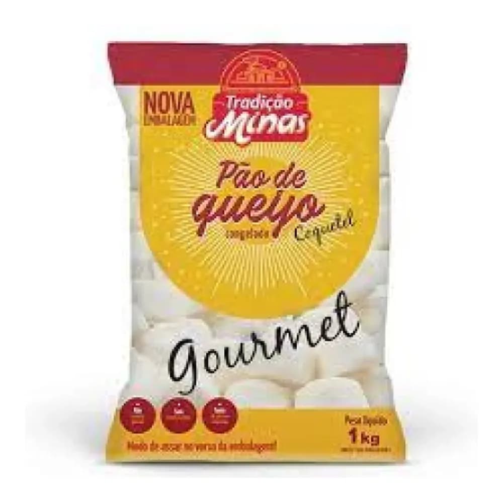 Pao de queijo coquetel tradicao de minas 1kg