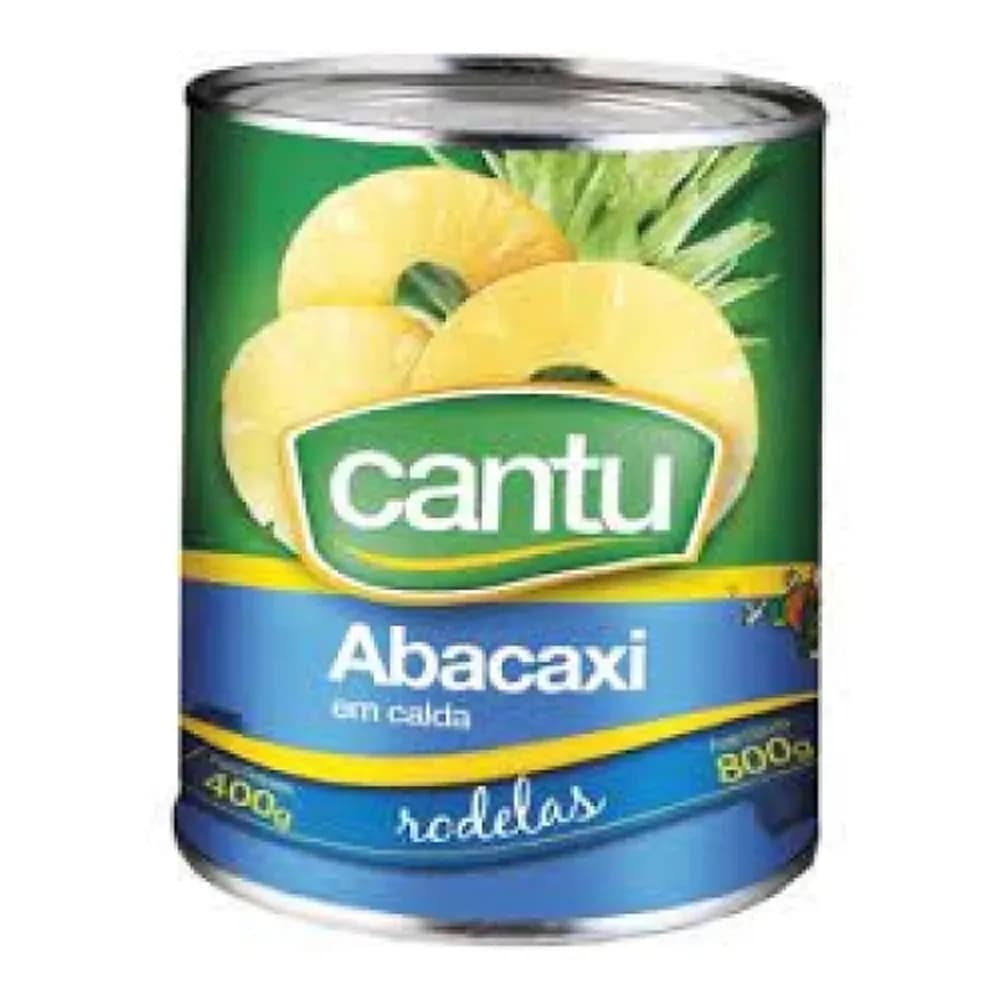 Abacaxi em calda cantu rodelas lata 400g