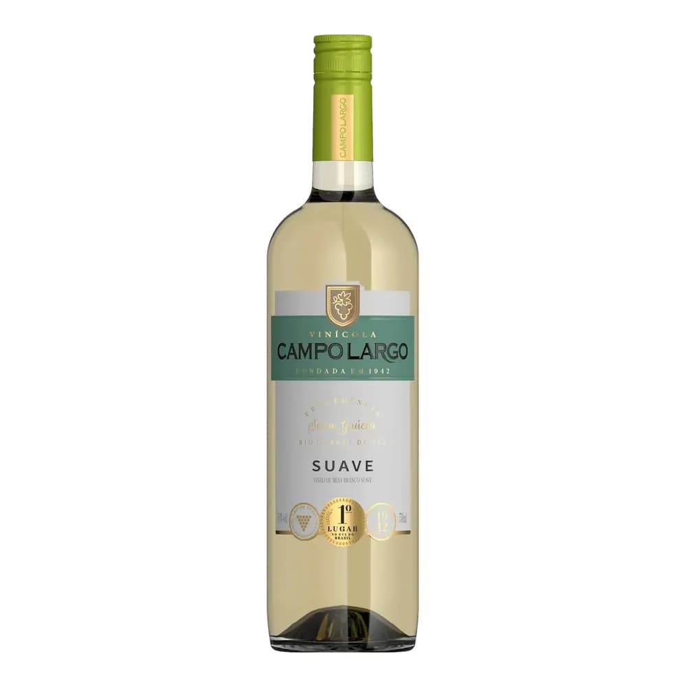 Vinho branco campo largo suave 750ml