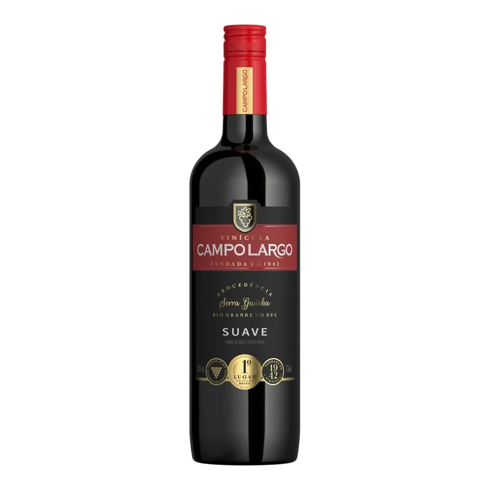 Vinho tinto campo largo suave 750ml