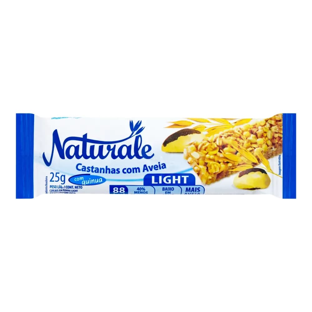 Barra de cereal light castanha e aveia naturale 25g