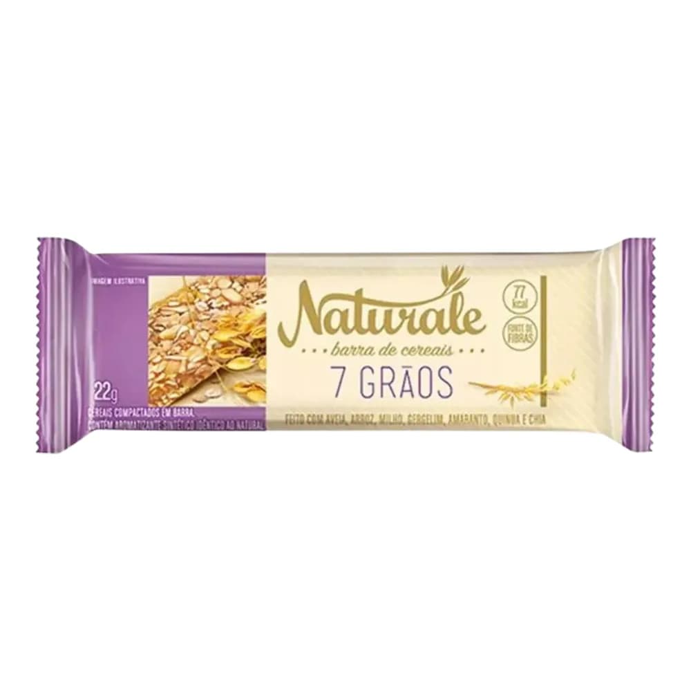 Barra de cereais com castanha e chocolate naturale 22g
