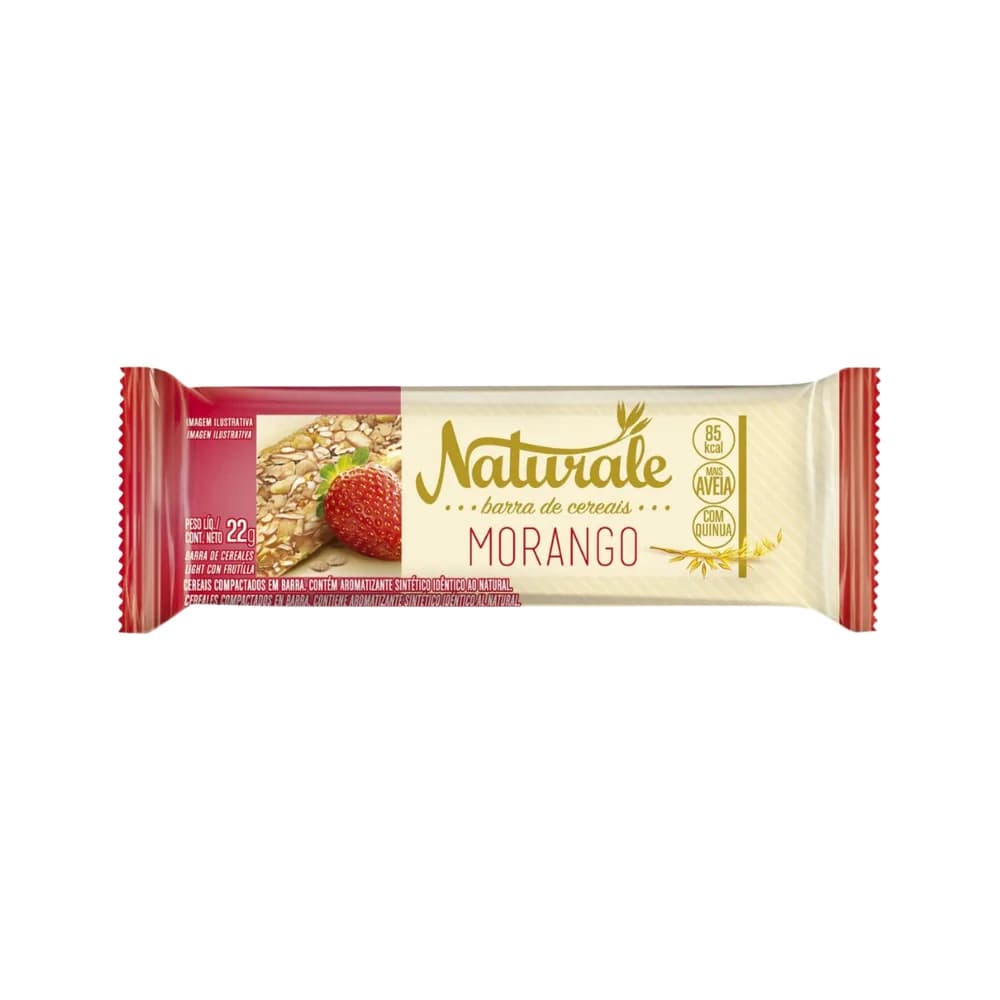 Barra de cereal morango naturale 22g