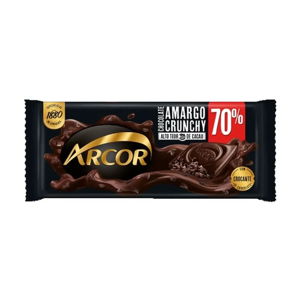 Chocolate arcor 80g inspiration amargo 70%.