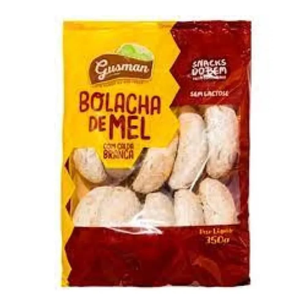 Bolacha de mel gusman com calda branca 350g