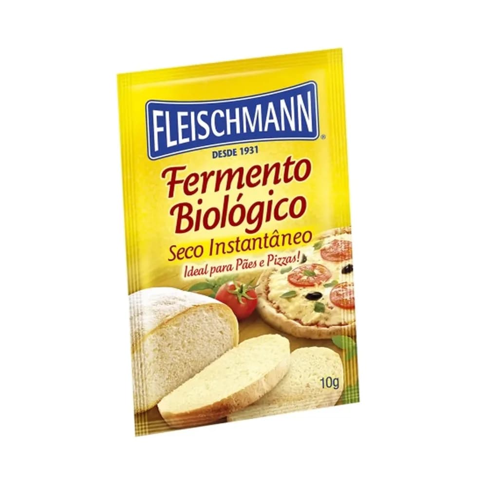 Fermento biologico fleischmann seco instantaneo 10g leve 3 pague 2