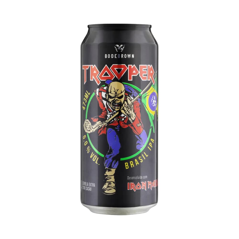 Cerveja nacional bodebrown trooper ipa 473ml