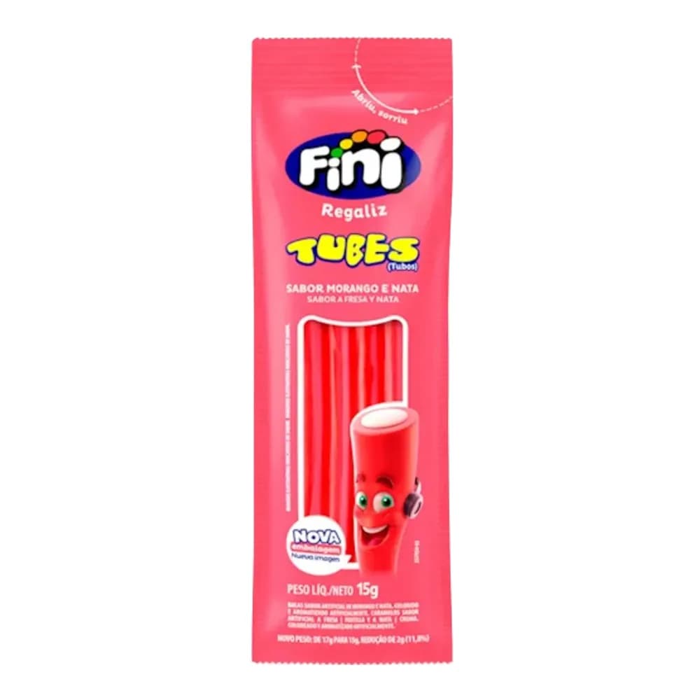 Bala fini gelatina dentaduras embalagem 15g