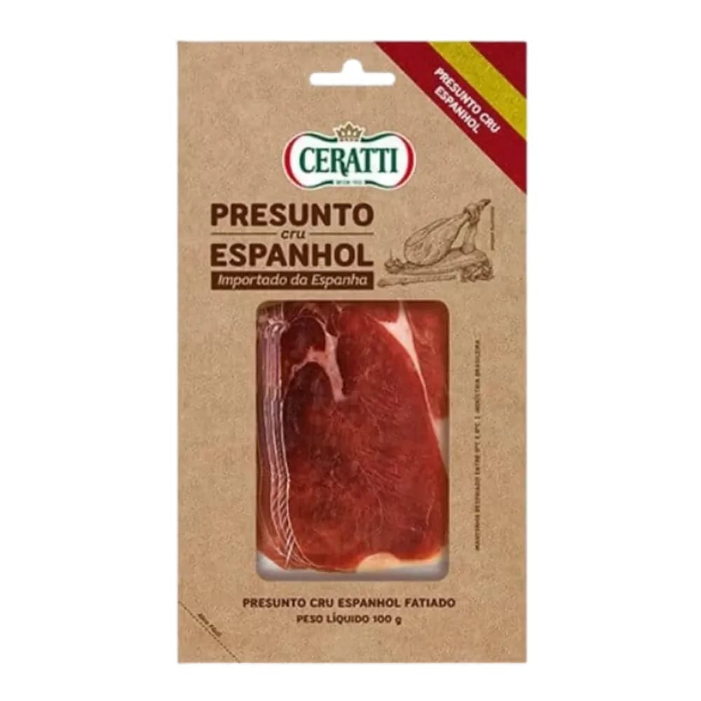Presunto cru fatiado espanhol ceratti 80g