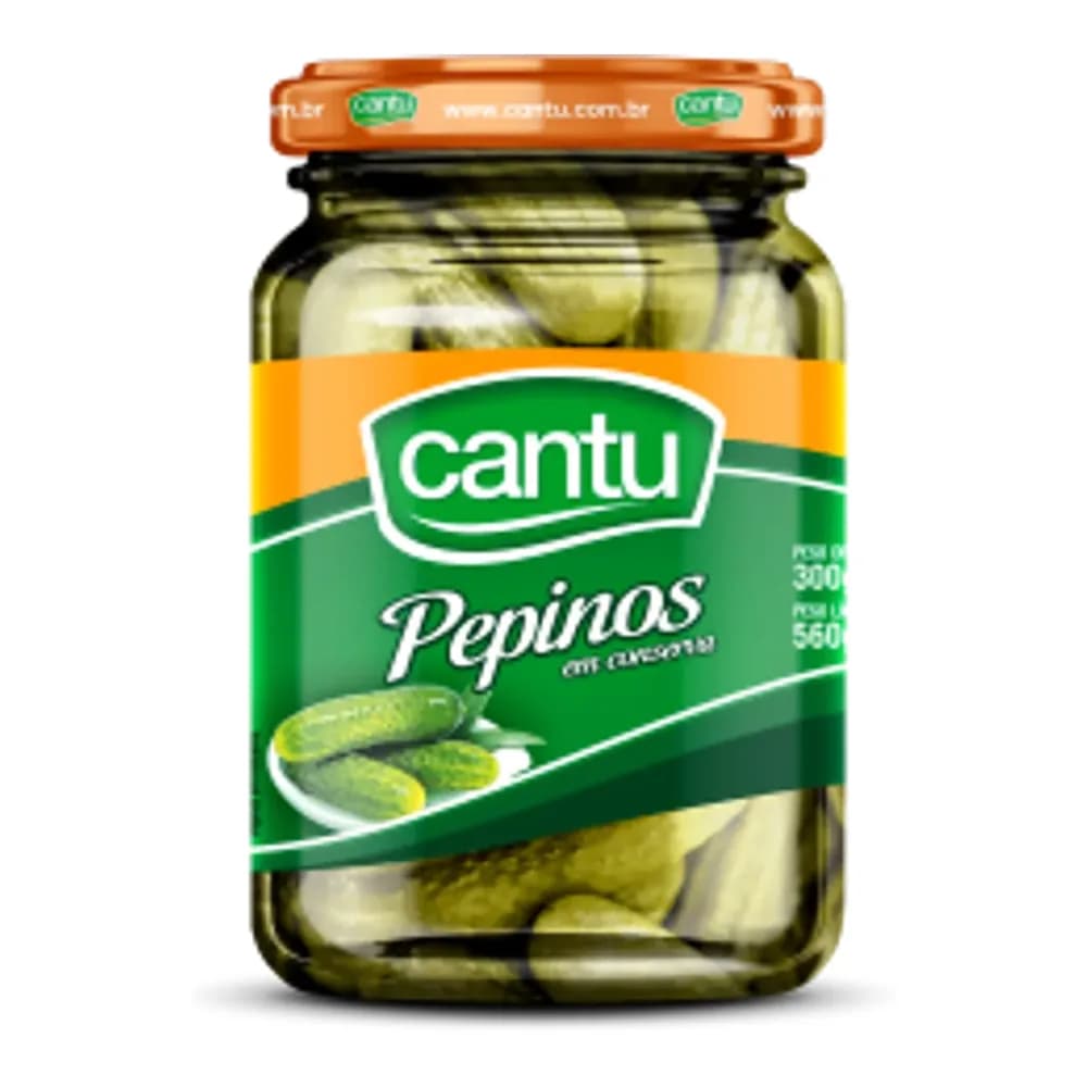 Pepino em conserva cantu 300g