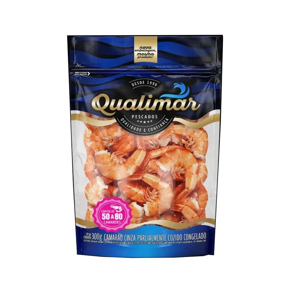 Camarão qualimar descascado cinza 300g