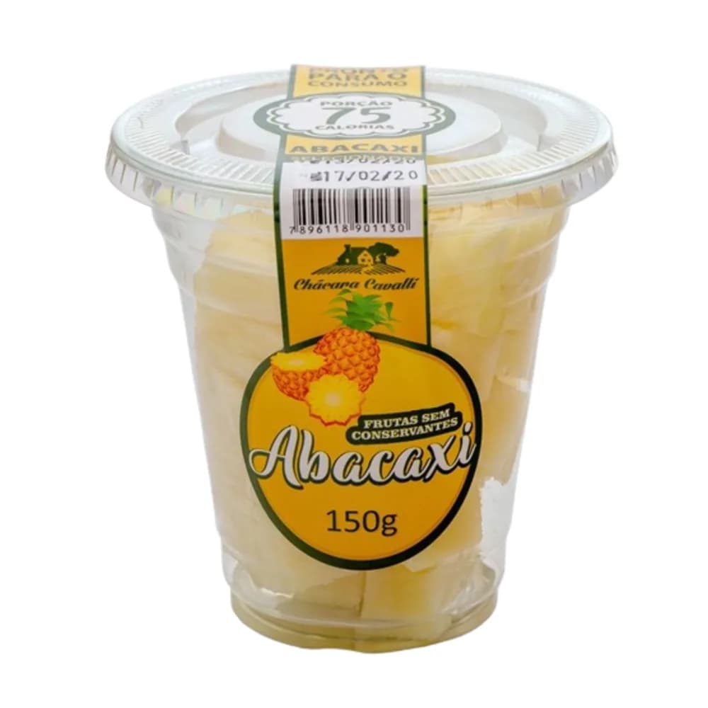 Abacaxi cortado chácara cavalli 150g