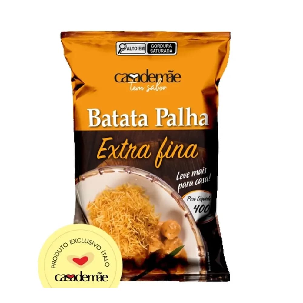 Batata palha extra fina casa de mae 400g