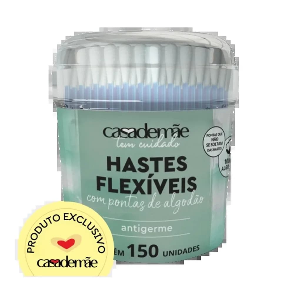Hastes flexiveis casa de mae com 150un