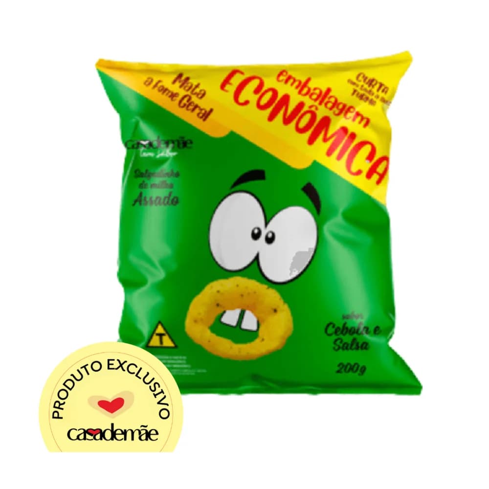 Salgadinho sabor cebola casa de mae 200g