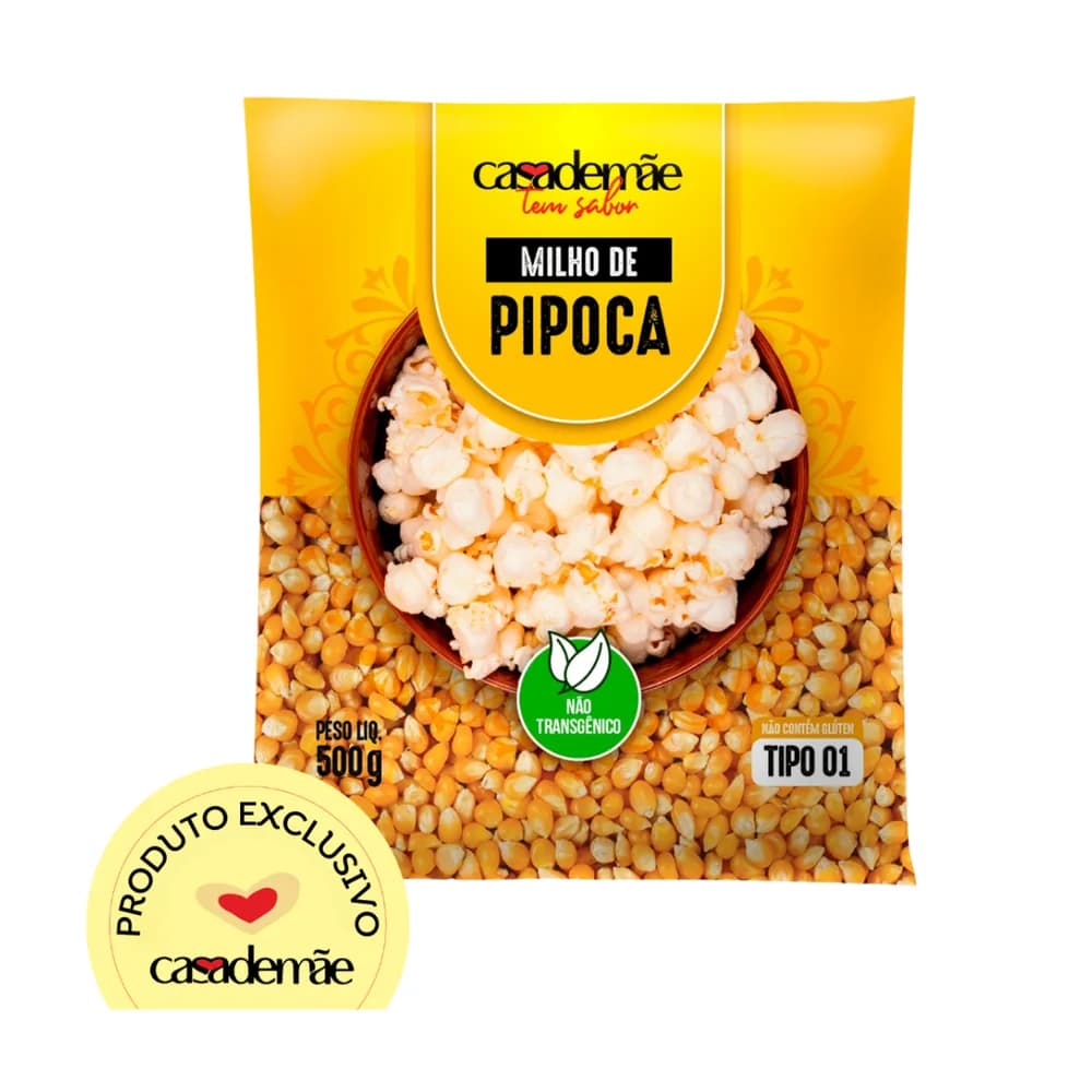 Milho pipoca casa de mae 500g