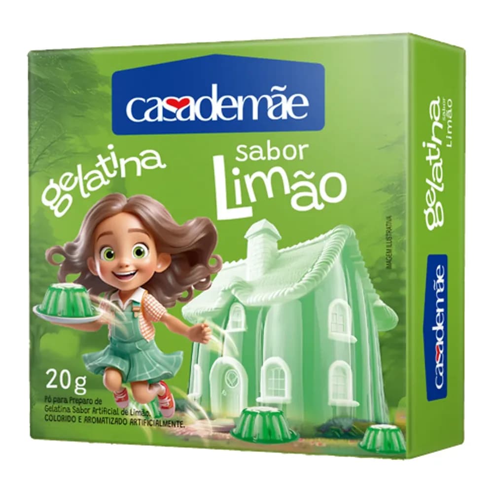 Gelatina casa de mae lim 20g