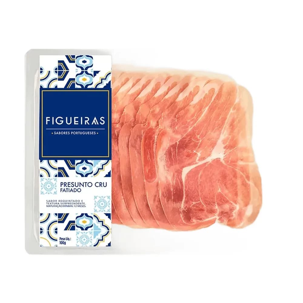 Presunto cru fatiado figueiras 100g