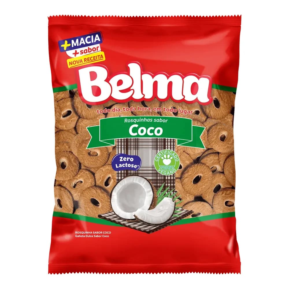 Biscoito rosquinha coco belma 100g