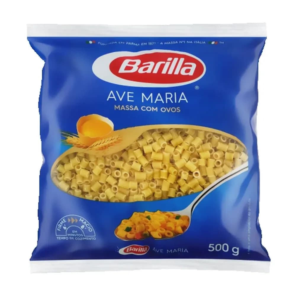 Macarrao com ovos barilla ave maria 500g