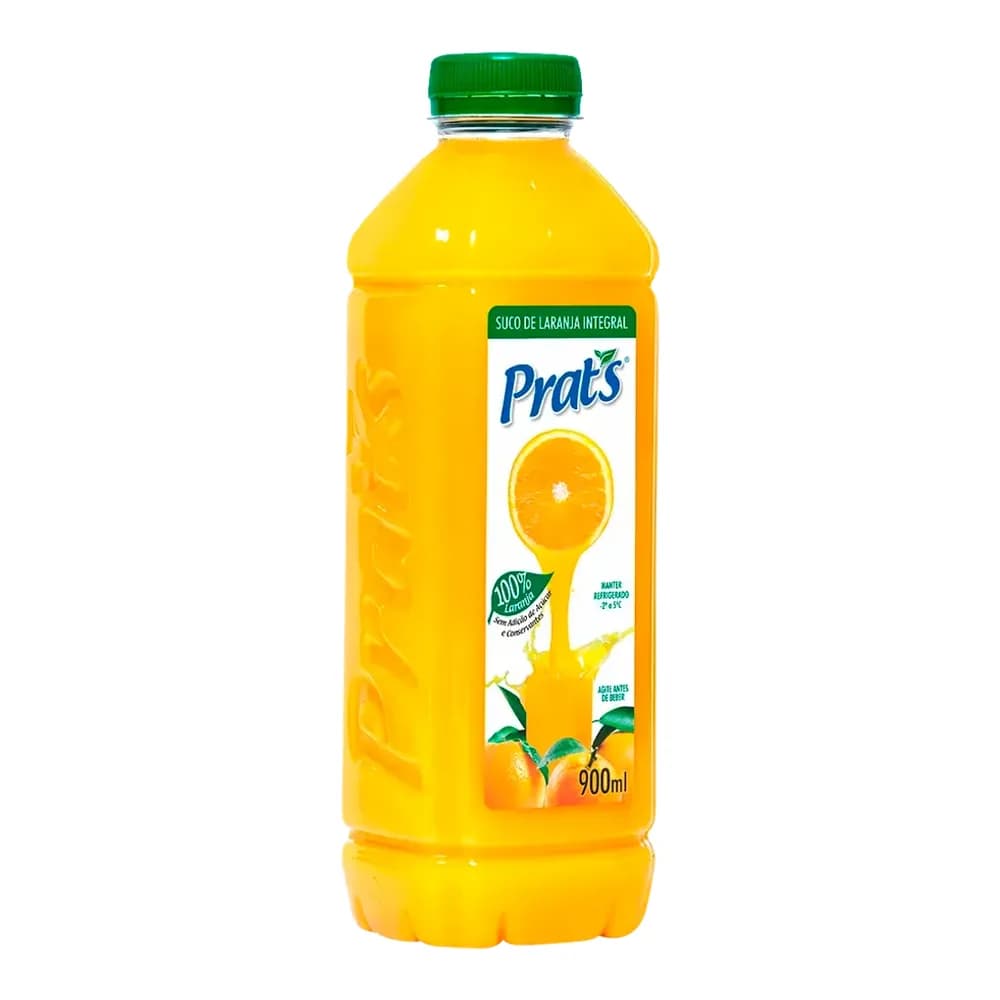 Suco pronto laranja integral prats 900ml