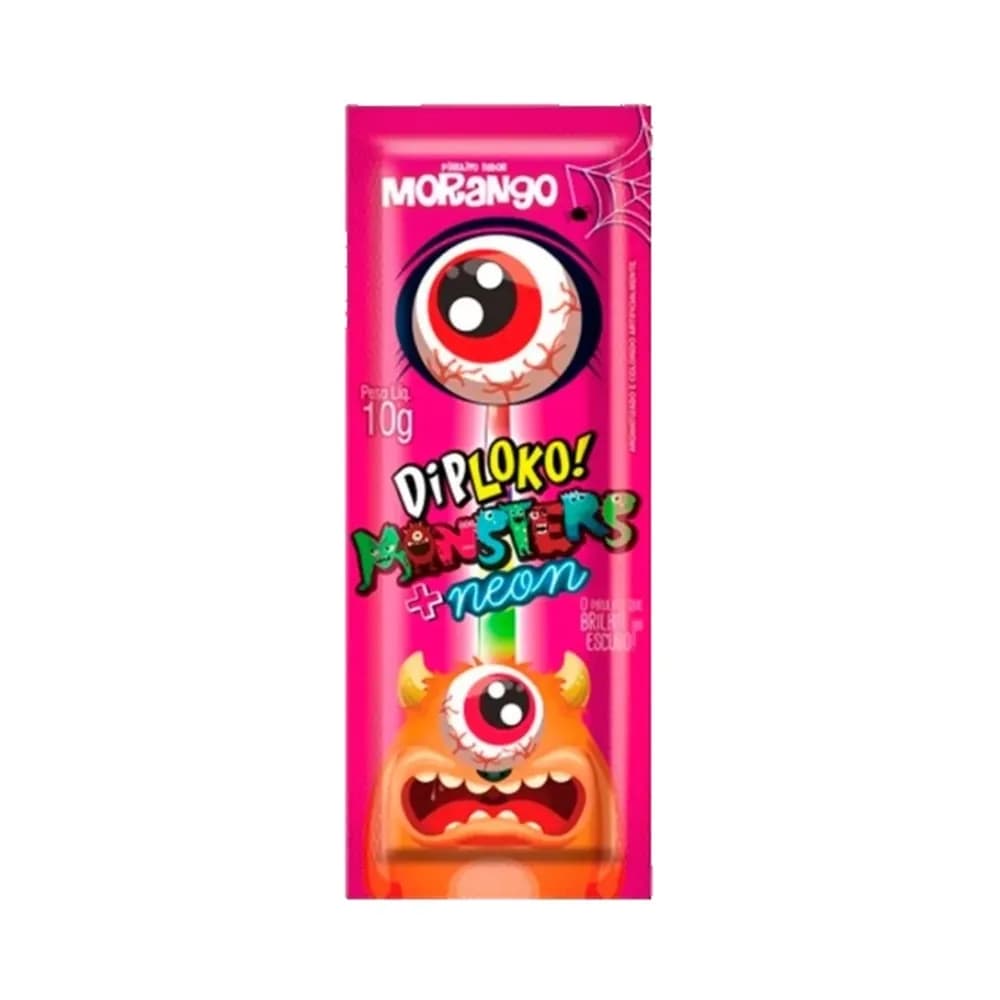 Pirulito diploko monsters embalagem 10g