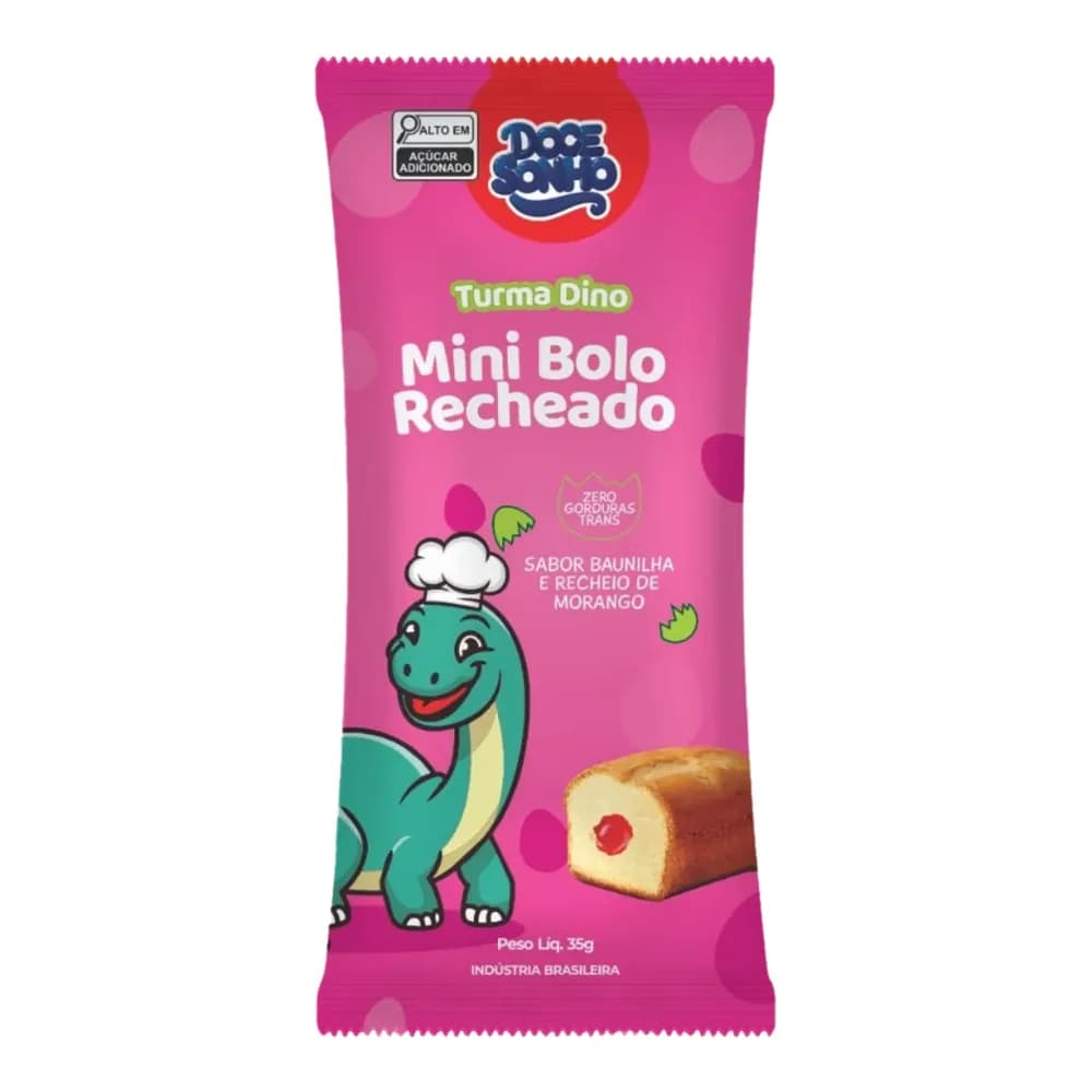 Bolinho morango doce sonho 35g