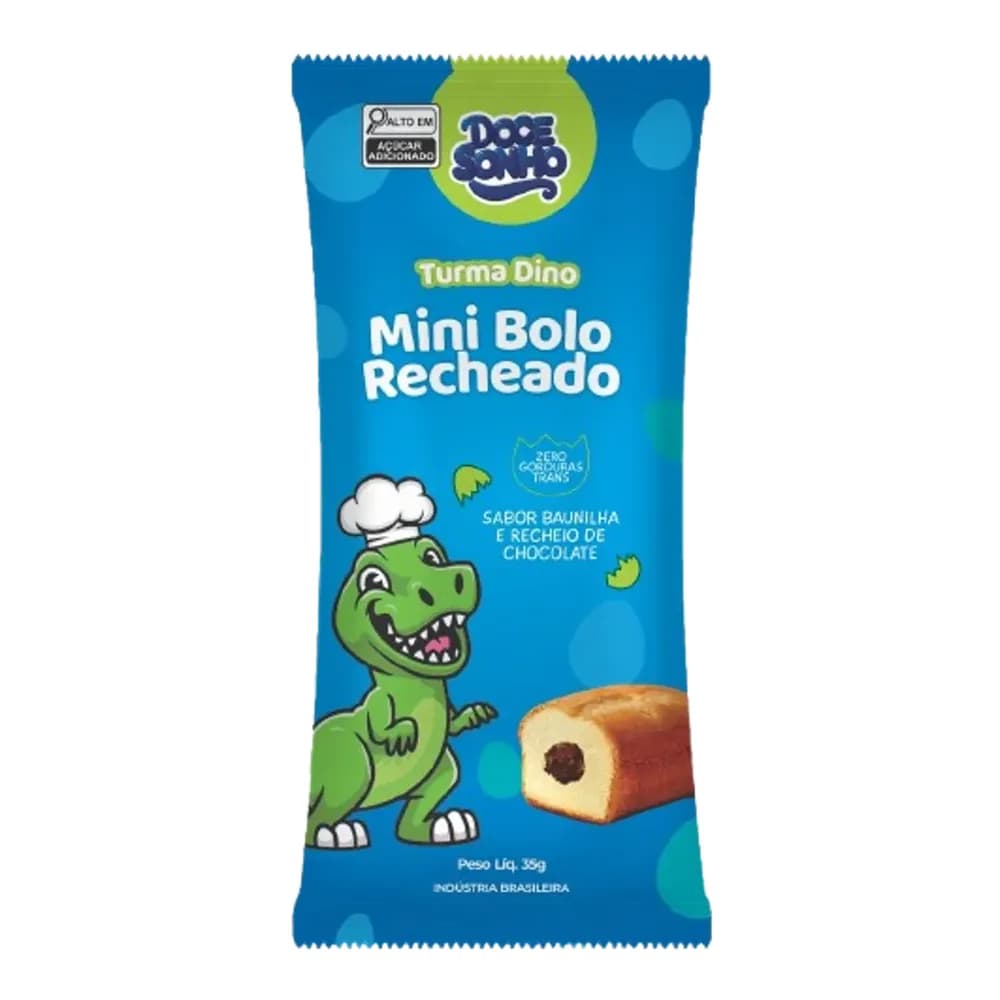 Bolinho chocolate c/baunilha doce sonho 35g