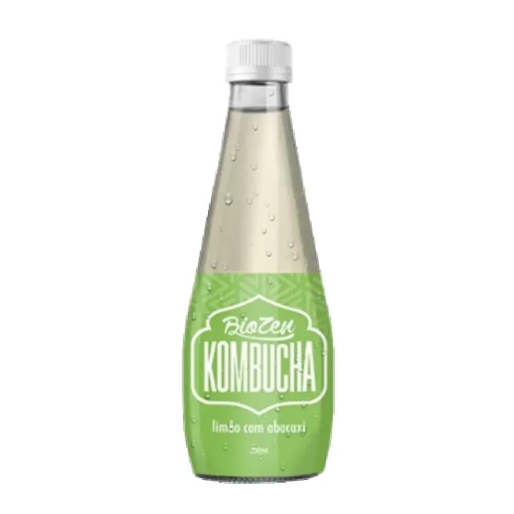 Kombucha biozen limao abacaxi garrafa 300ml