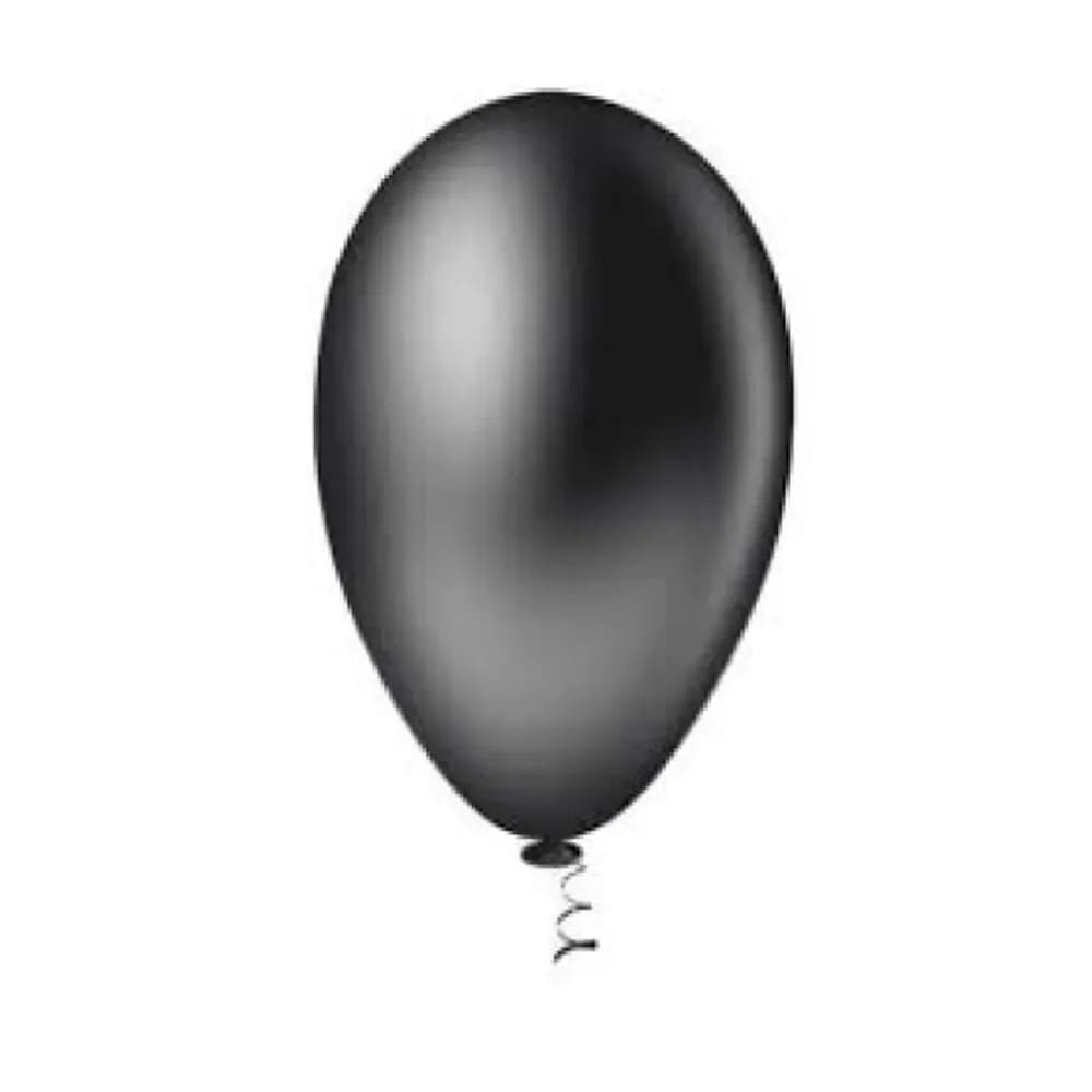 Balão liso preto start n7 c/30
