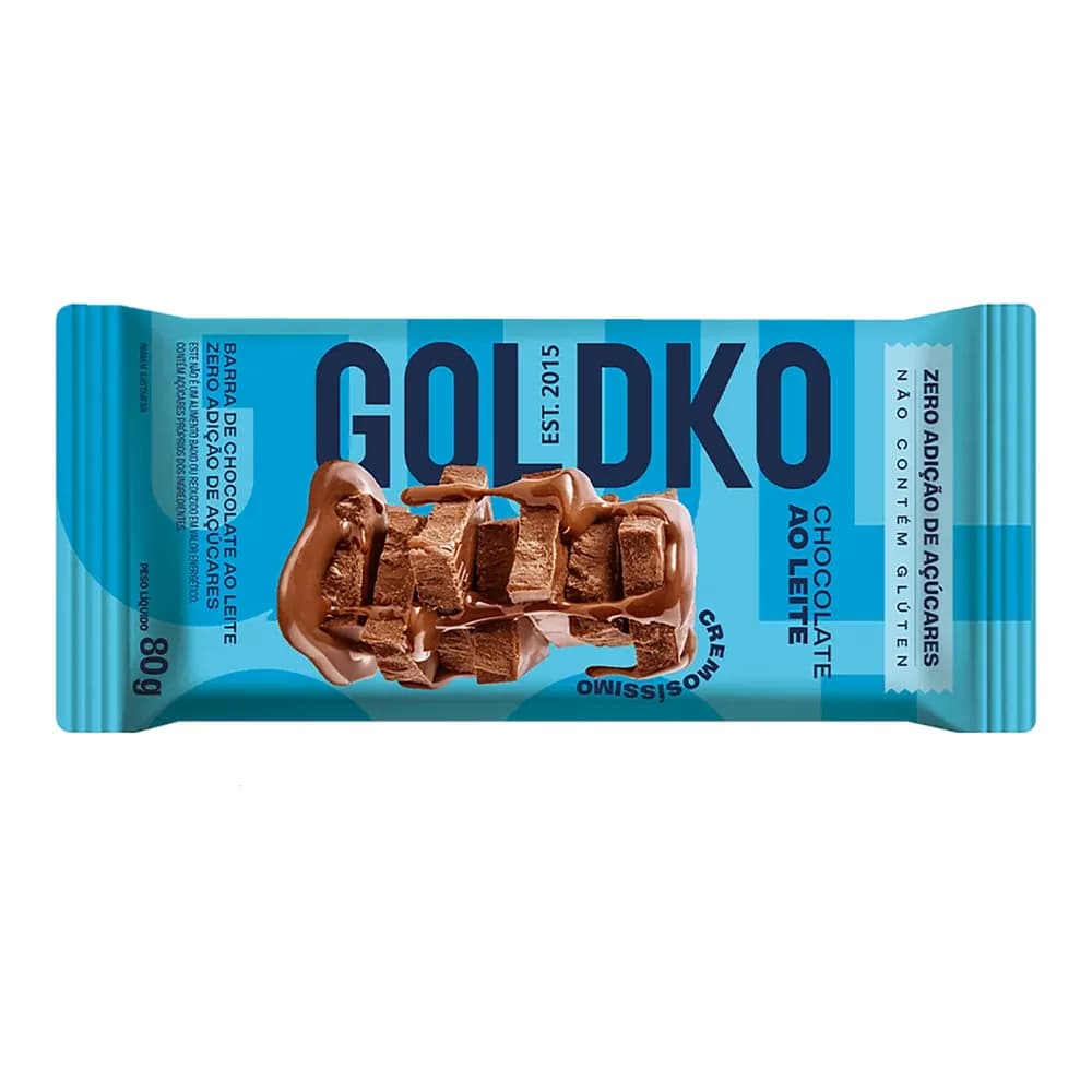 Choc goldko zero acucar leite 80g