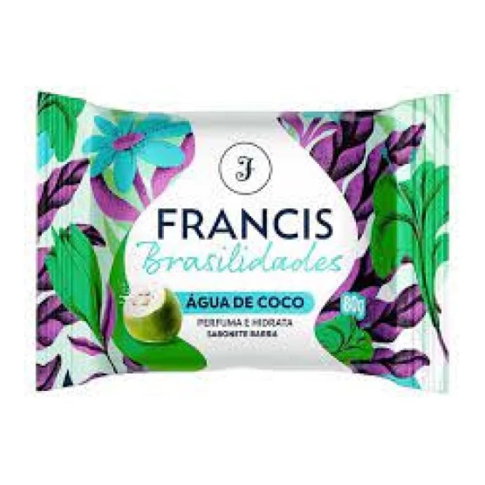 Sabonete em barra brasilidades agua de coco francis 80g