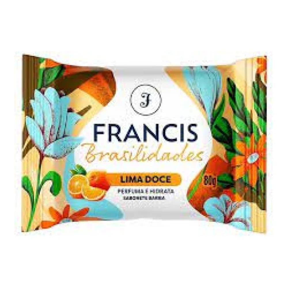 Sabonete em barra brasilidades lima doce francis 80g