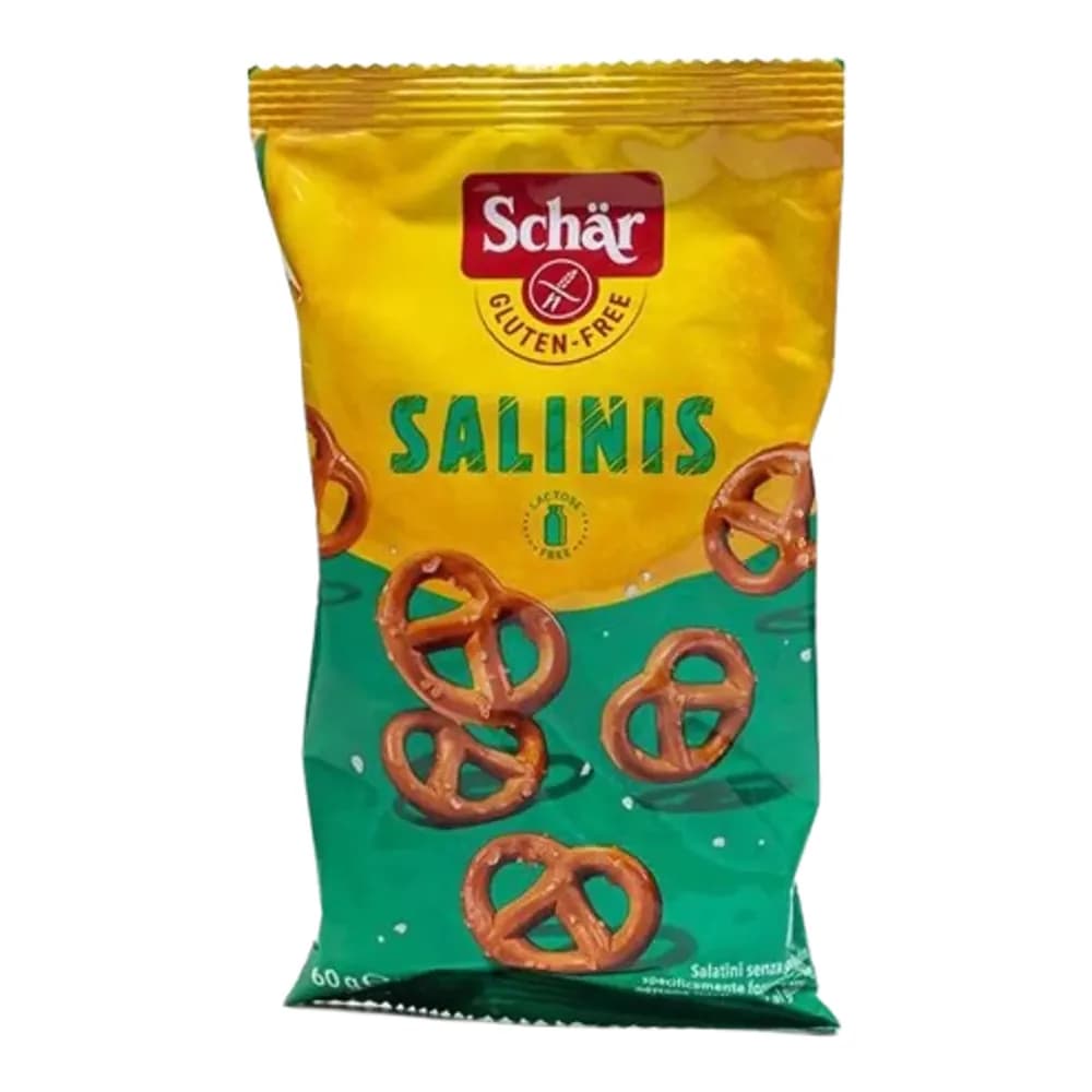 Mini pretzel salinis schar salgado pacote 60g