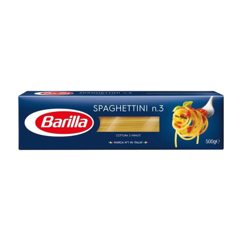 Macarrao spaghettini n3 barilla 500g