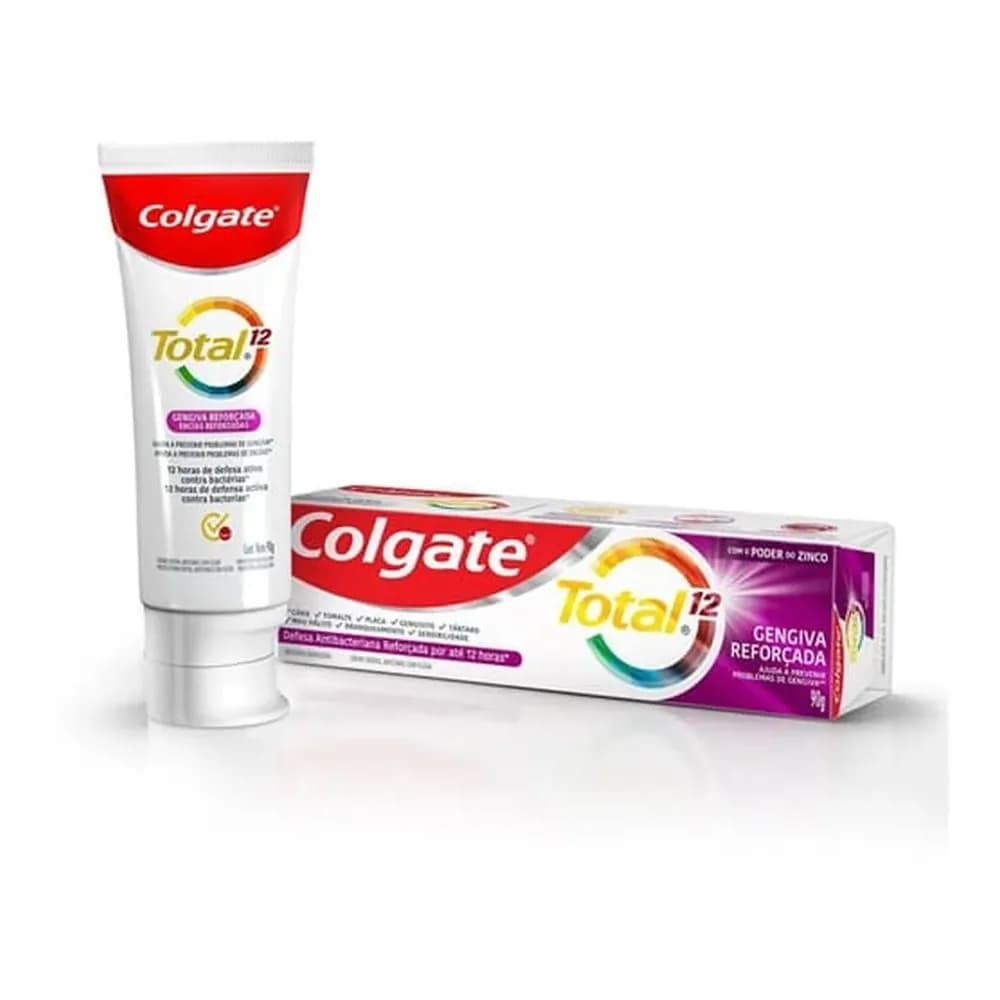 Creme dental total 12 gengiva reforcada colgate 90g