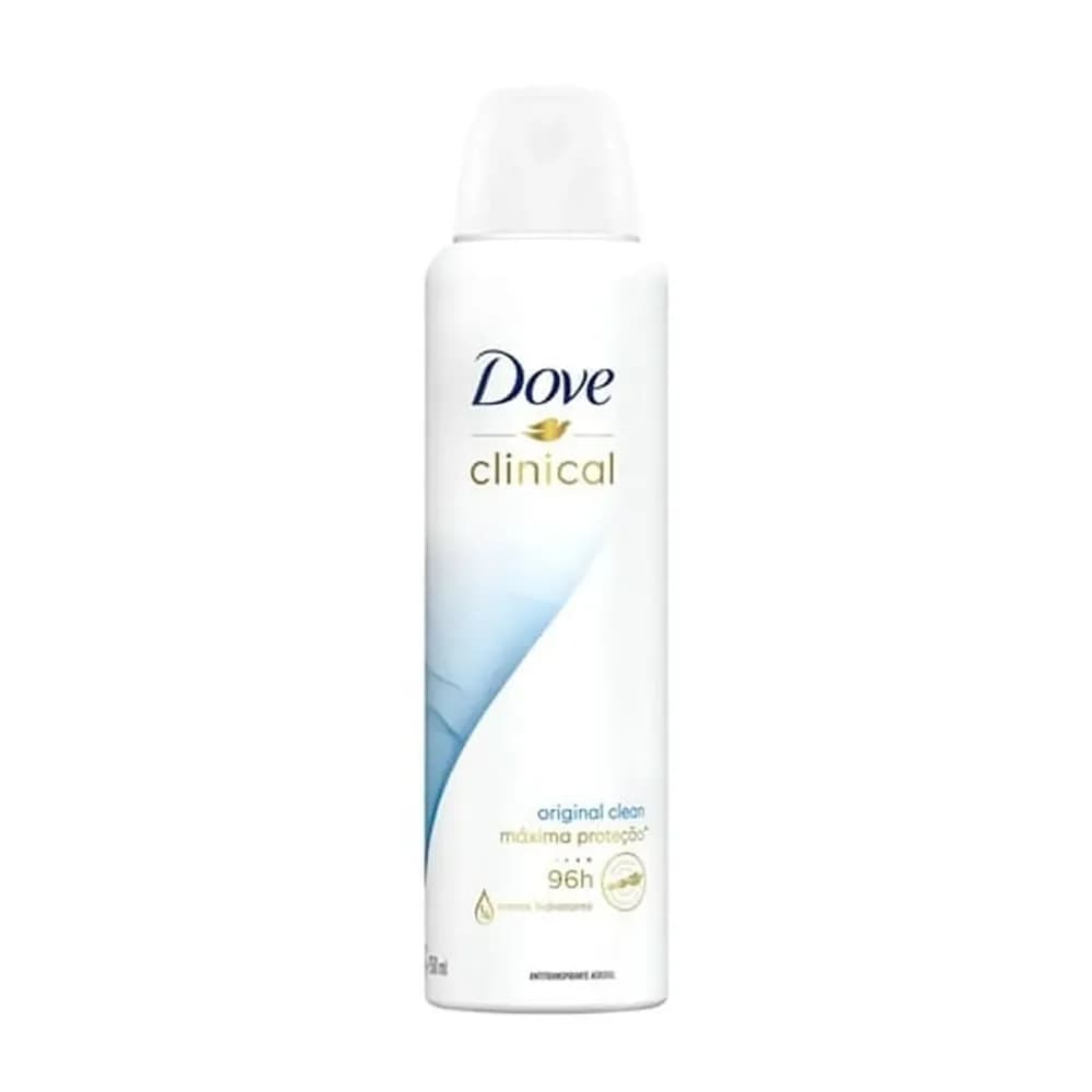 Desodorante antitranspirante aerosol clinical original clean dove 150ml