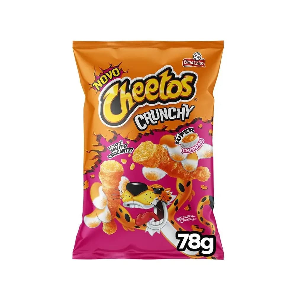 Salgadinho 120g cheetos crunchy pimenta elma chips