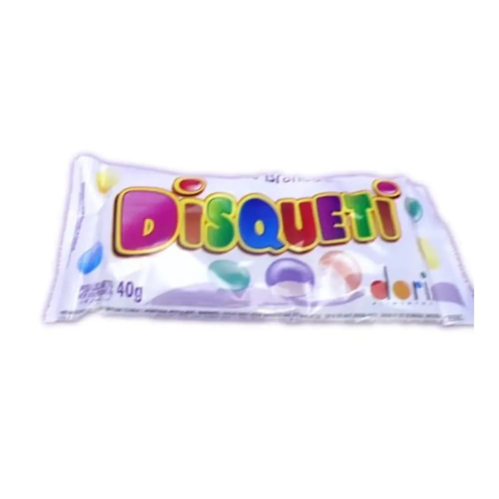 Chocolate disqueti dori chocolate branco embalagem 40g