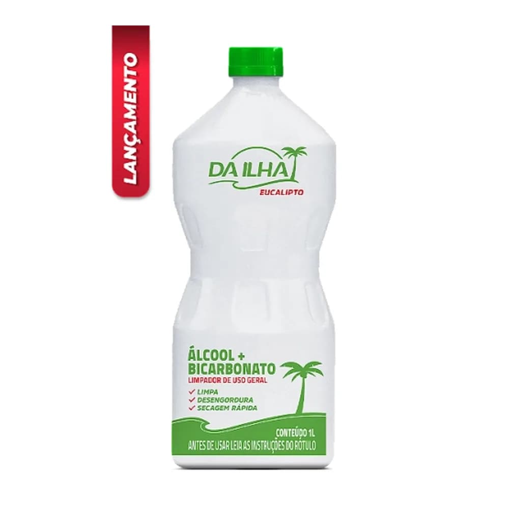 Limpador com alcool e bicarbonato de sodio eucalipto