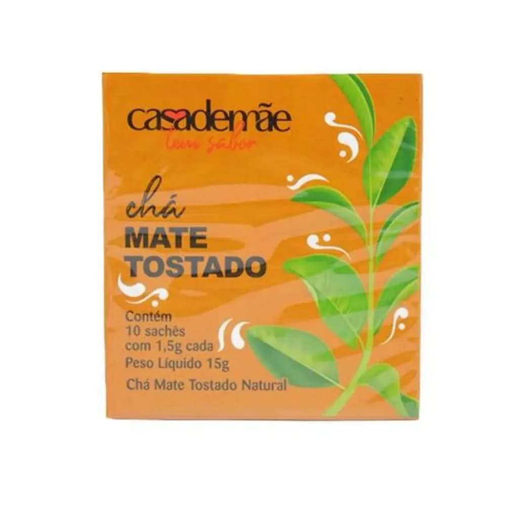 Cha mate tostado casa de mae 1,5g com 10un