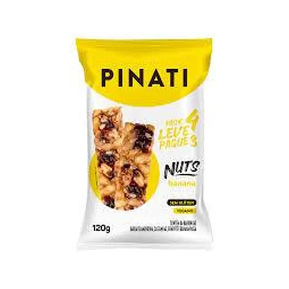 Barra de cereal super saude pinati nuts banana 120g com 4un